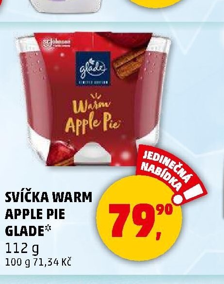 Svíčka Warm Apple Pie Glade