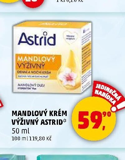 MANDLOVÝ KRÉM VÝŽIVNÝ ASTRID