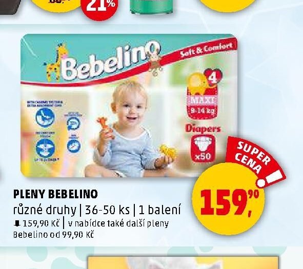 PLENY BEBELINO různé druhy
