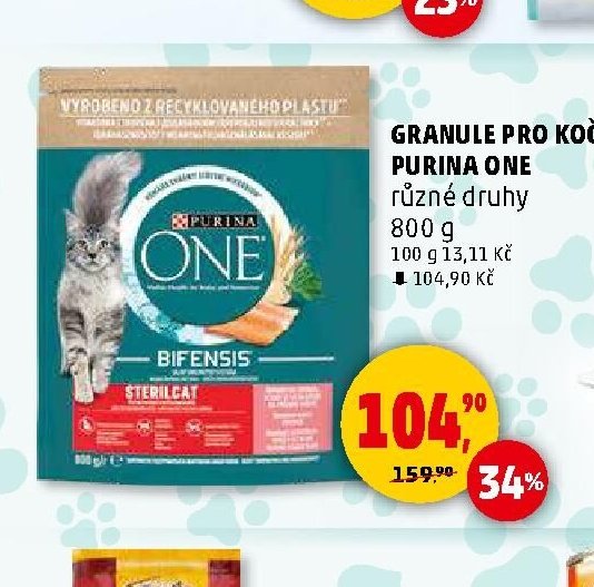 GRANULE PRO KOČKY PURINA ONE různé druhy
