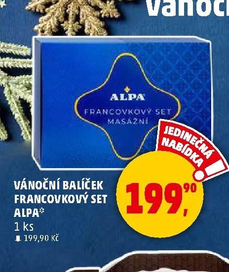 Vánoční balíček Francovkový set Alpa
