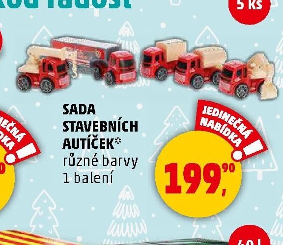 Sada stavebních autíček
