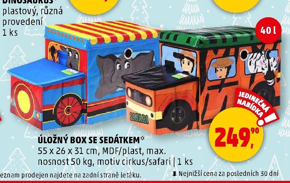 Úložný box se sedátkem