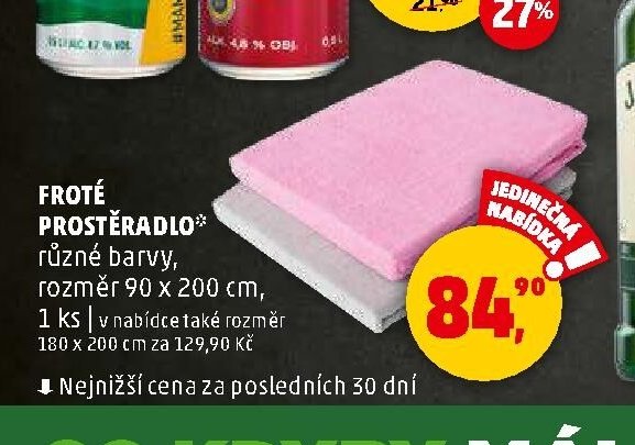 FROTÉ PROSTĚRADLO