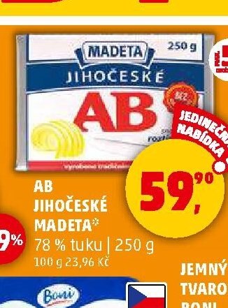 AB Jihočeské Madeta 250g