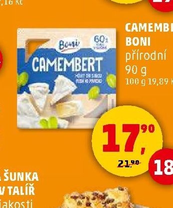 Camembert Boni přírodní 90g