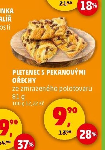 Pletenec s pekanovými ořechy 81g