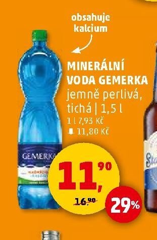 Minerální voda Gemerka 1,5l