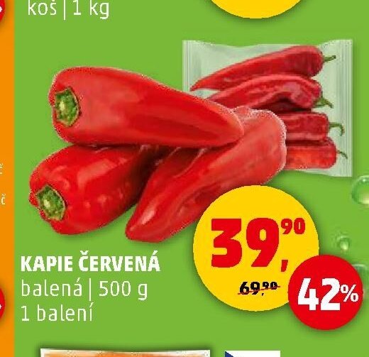 Kapie červená 500g