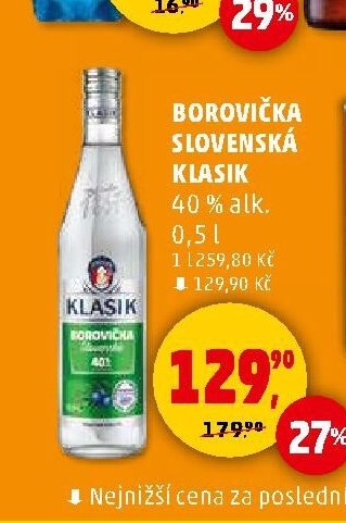Borovička Slovenská Klasik 0,5l