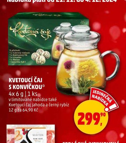 Kvetoucí čaj s konvičkou
