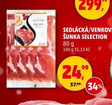 Sedlácká/venkovská šunka Selection