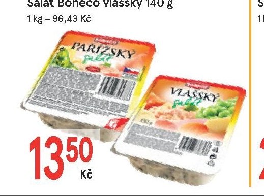 Salát Boneco pochoutkový 140 g / Salát Boneco vlašský 140 g