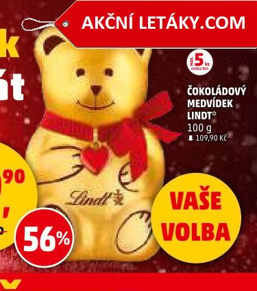 Čokoládový medvídek Lindt