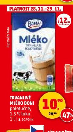 Trvanlivé mléko Boni