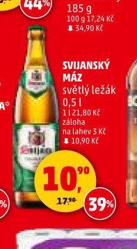 Svijanský máz světlý ležák