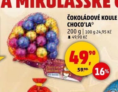 ČOKOLÁDOVÉ KOULE CHOCO'LA