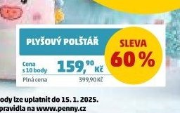PLYŠOVÝ POLŠTÁŘ