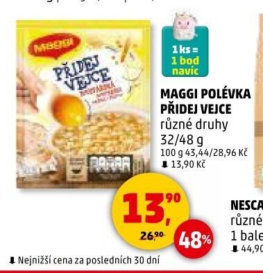 MAGGI POLÉVKA PŘIDEJ VEJCE