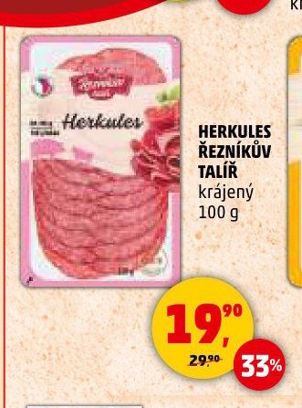 HERKULES ŘEZNÍKŮV TALÍŘ krájený 100 g