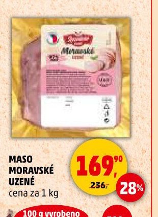 MASO MORAVSKÉ UZENÉ cena za 1 kg