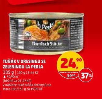 Tuňák v dresingu se zeleninou La Perla
