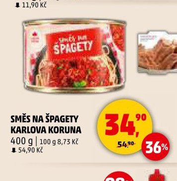 Směs na špagety Karlova Koruna