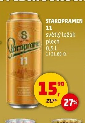 Staropramen 11 světlý ležák