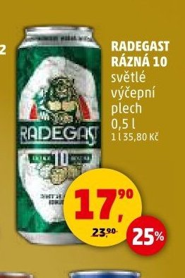 Radegast Rázna 10 světlé výčepní