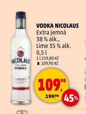 VODKA NICOLAUS Extra jemná