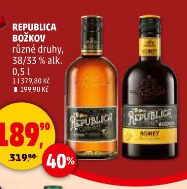 REPUBLICA BOŽKOV různé druhy