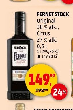 FERNET STOCK Originál, Citrus