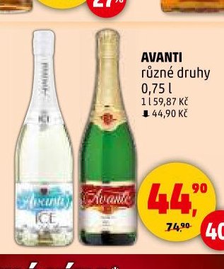 AVANTI různé druhy