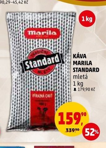 KÁVA MARILA STANDARD mletá