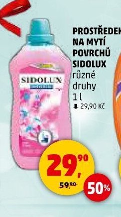 PROSTŘEDEK NA MYTÍ POVRCHŮ SIDOLUX
