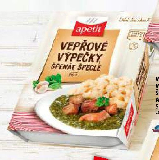 VEPŘOVÉ VÝPEČKY, ŠPENÁT, ŠPECLE APETIT