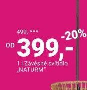 Závěsné svítidlo NATURM