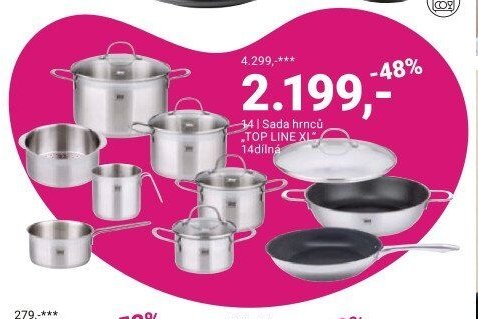 Sada hrnců TOP LINE XL, 14dílná