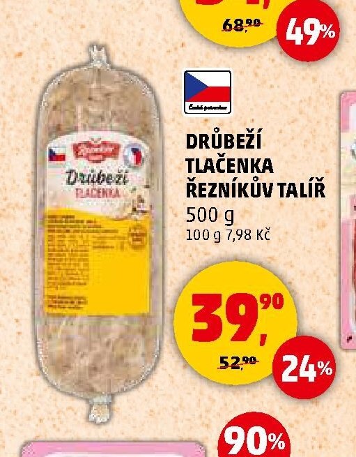 Drůbeží tlačenka Řezníkův talíř
