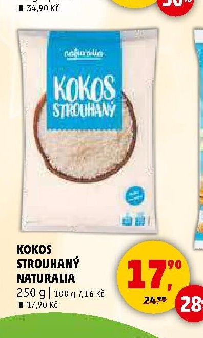 Kokos strouhaný Naturalia 250 g