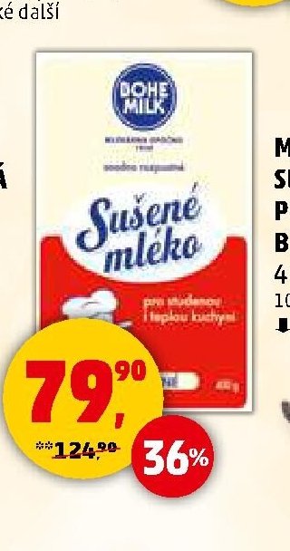 MLÉKO SUŠENÉ PLNOTUČNÉ BOHEMILK