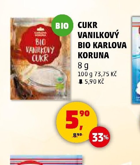 CUKR VANILKOVÝ BIO KARLOVA KORUNA