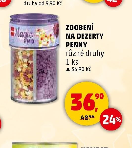 ZDOBENÍ NA DEZERTY PENNY