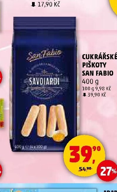 Cukrářské piškoty San Fabio