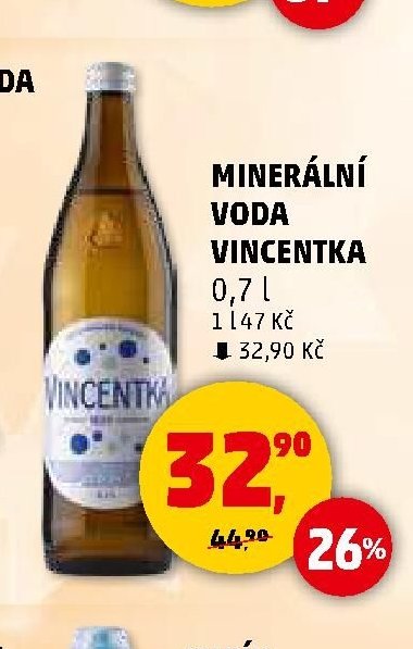 Minerální voda Vincentka 0,7l