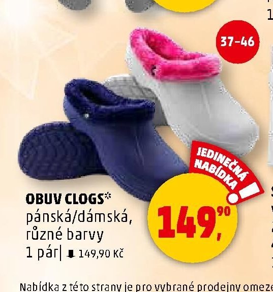 OBUV CLOGS pánská/dámská, různé barvy