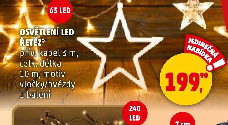 OSVĚTLENÍ LED ŘETĚZ