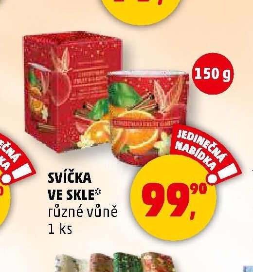 SVÍČKA VE SKLE