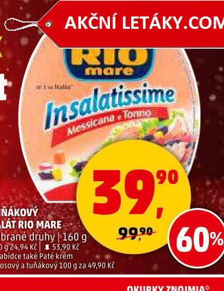 TUŇÁKOVÝ SALÁT RIO MARE