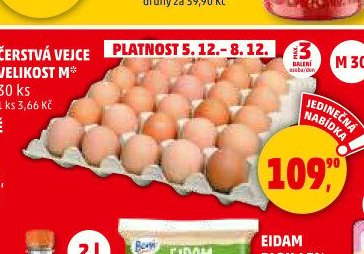 ČERSTVÁ VEJCE VELIKOST M